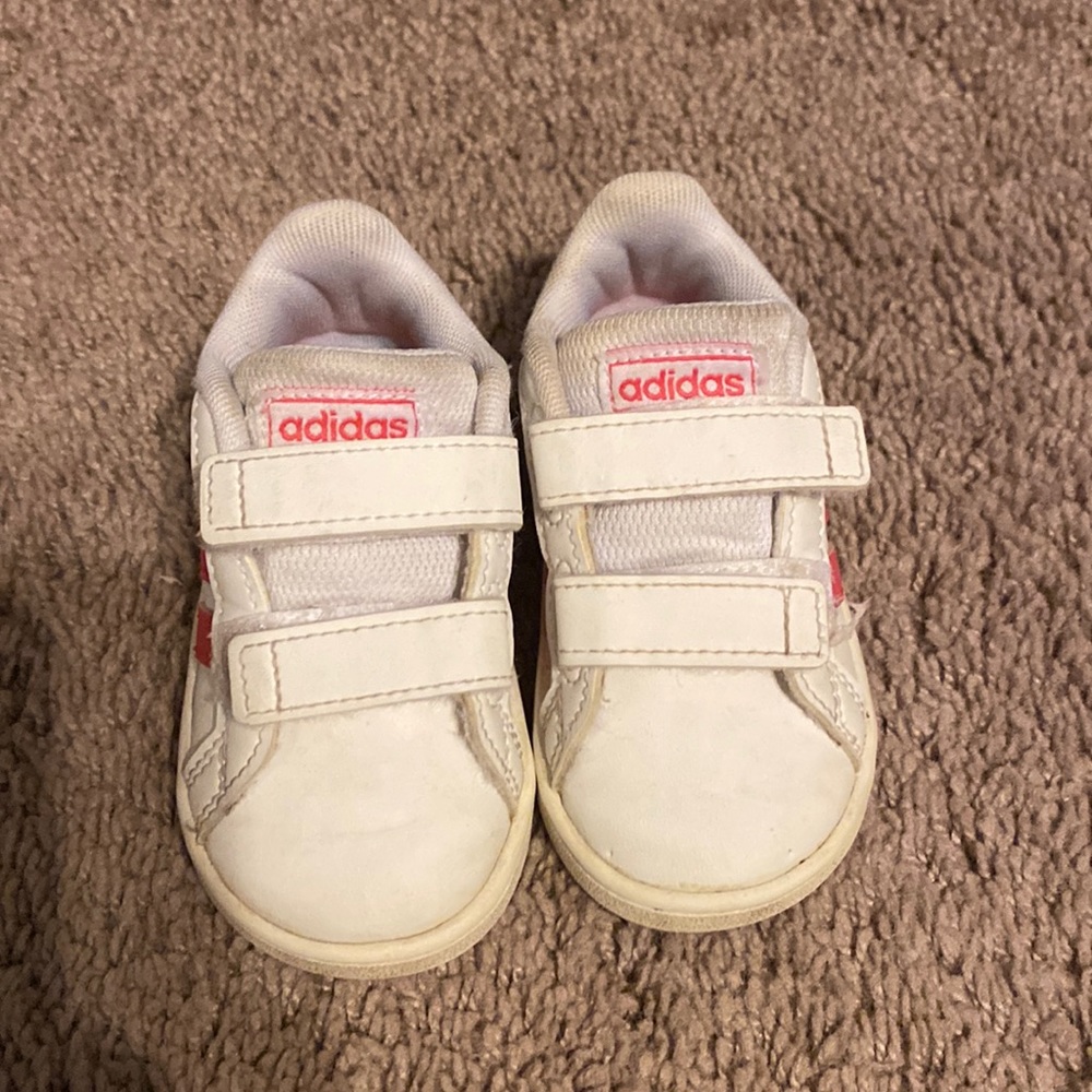 Pink stripe adidas size 5k